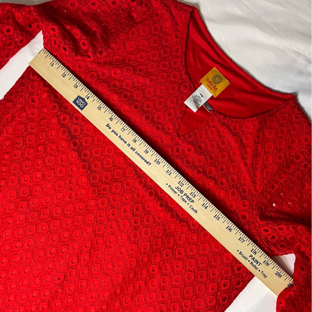 Ruby Rd. Red Tunic Size PM - Picture 5 of 6